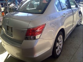 2008 HONDA ACCORD, SILVER, EX-L, 305L, AT,  A25053